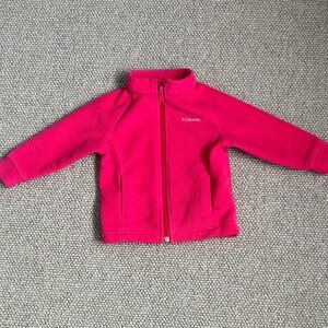 Columbia Vibrant Pink Full-Zip Fleece
